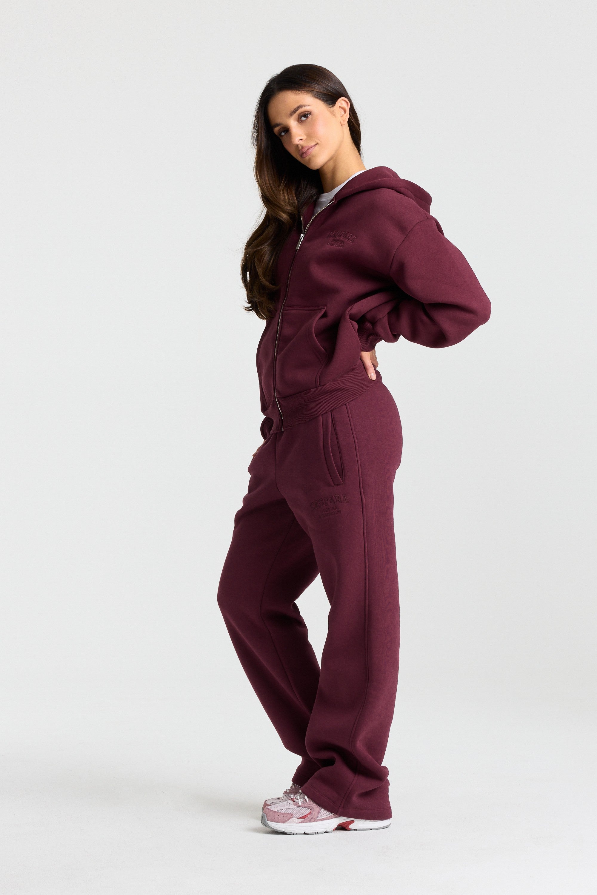W. Cortina Zip Hoodie - Midnight Cherry